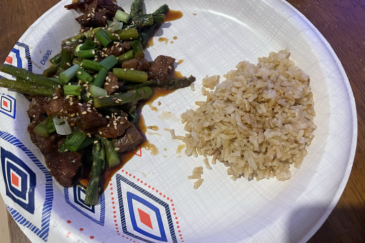 Mongolian Beef With Asparagus